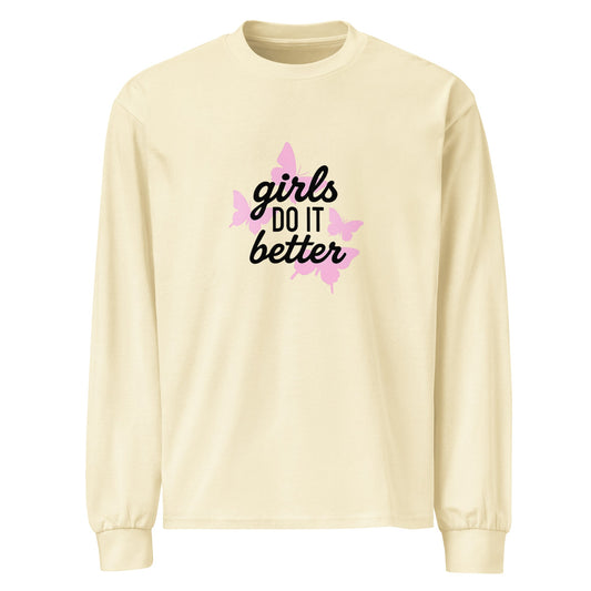 Girls Do It Better | Premium heavyweight long sleeve shirt - The Sapphic Company