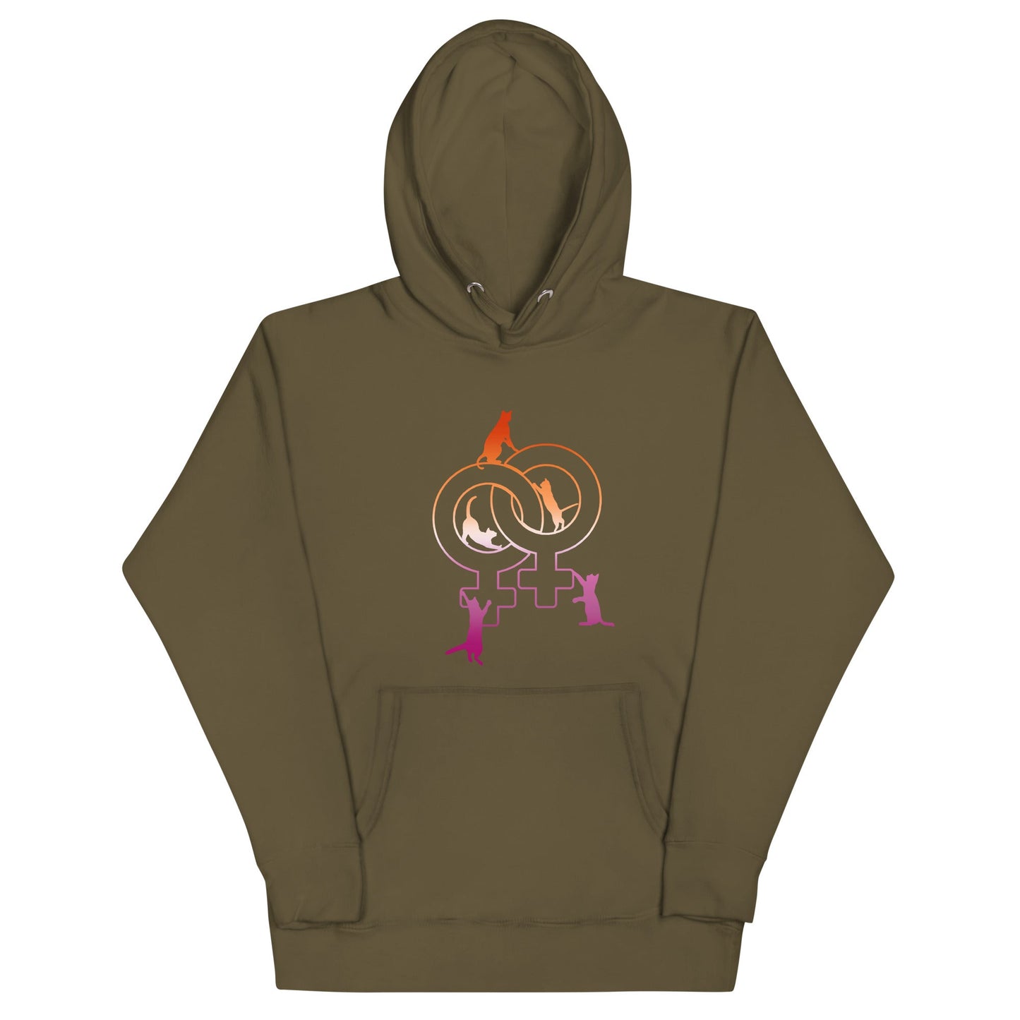 Double Venus with Cats | Premium Hoodie - The Sapphic Company