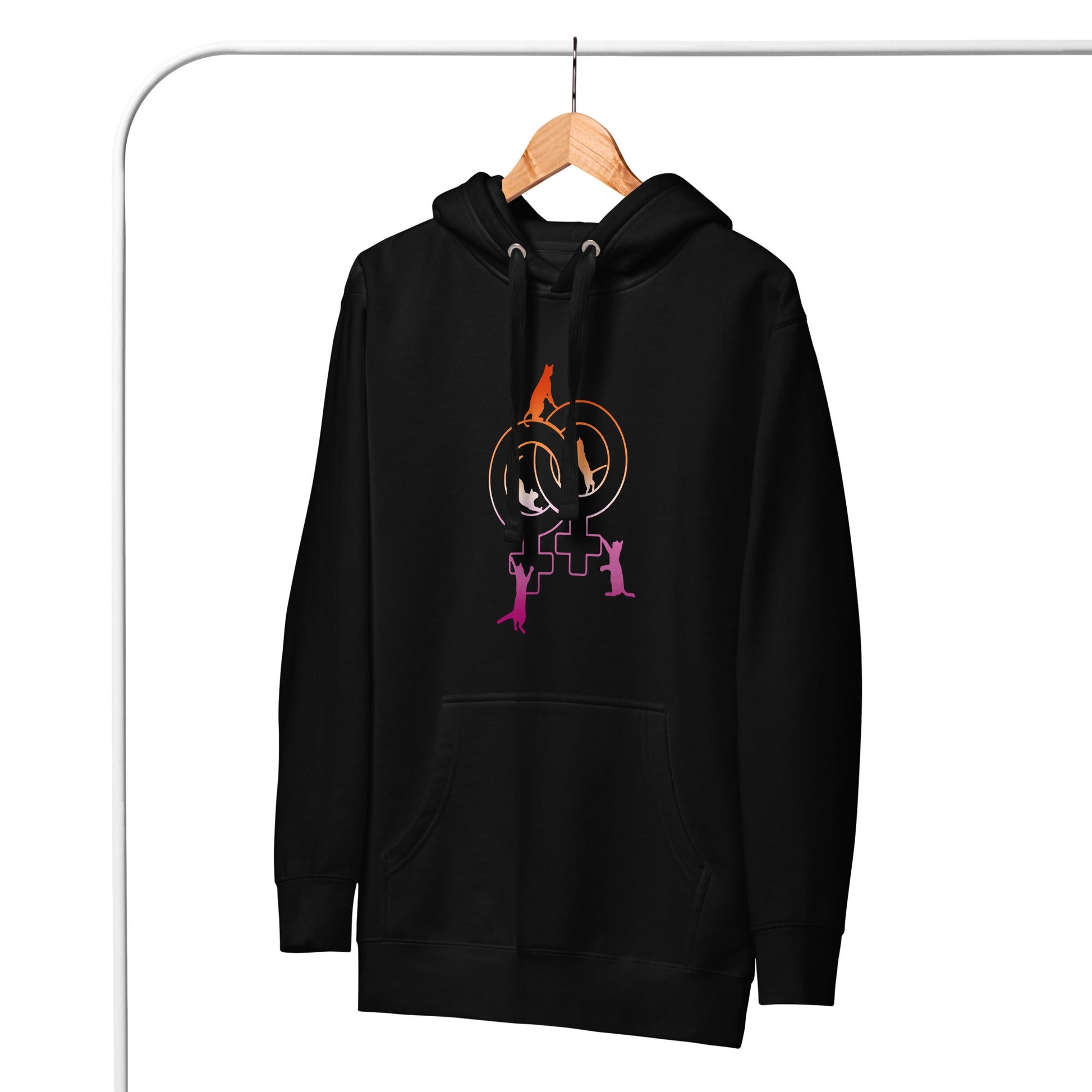 Double Venus with Cats | Premium Hoodie - The Sapphic Company