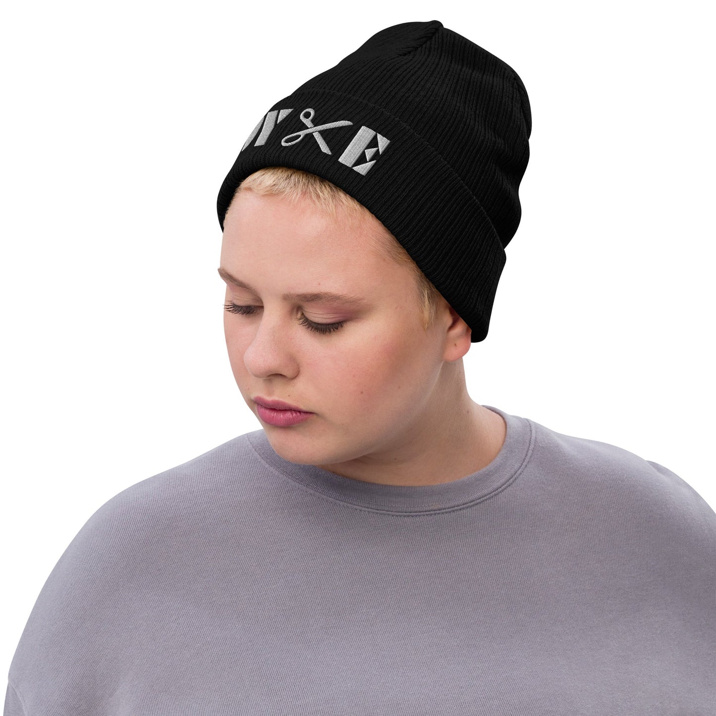 Dyke | Embroidered Ribbed Knit Beanie - The Sapphic Company