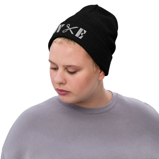 Dyke | Embroidered Ribbed Knit Beanie - The Sapphic Company