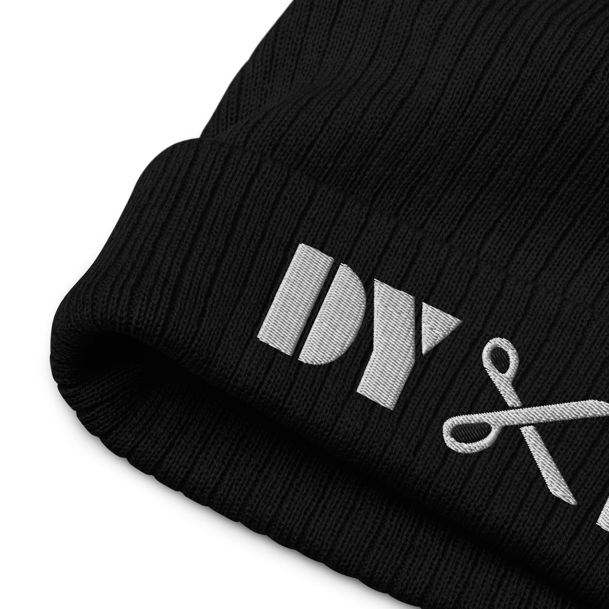 Dyke | Embroidered Ribbed Knit Beanie - The Sapphic Company