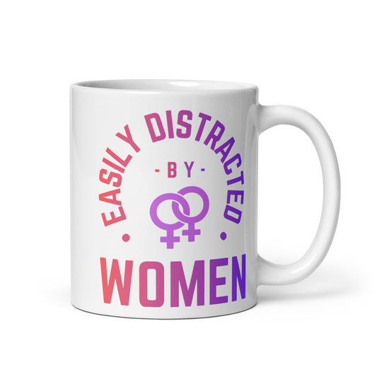 Easily Distracted By Women | Ceramic Mug - The Sapphic Company