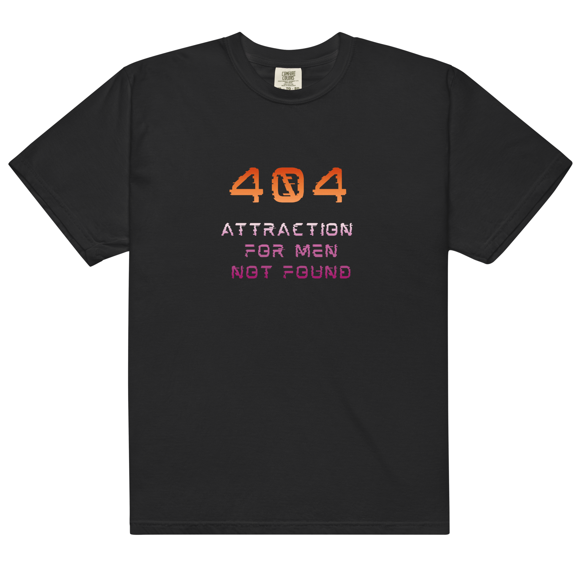 Error 404 Attraction For Men Not Found | T-shirt - The Sapphic Company