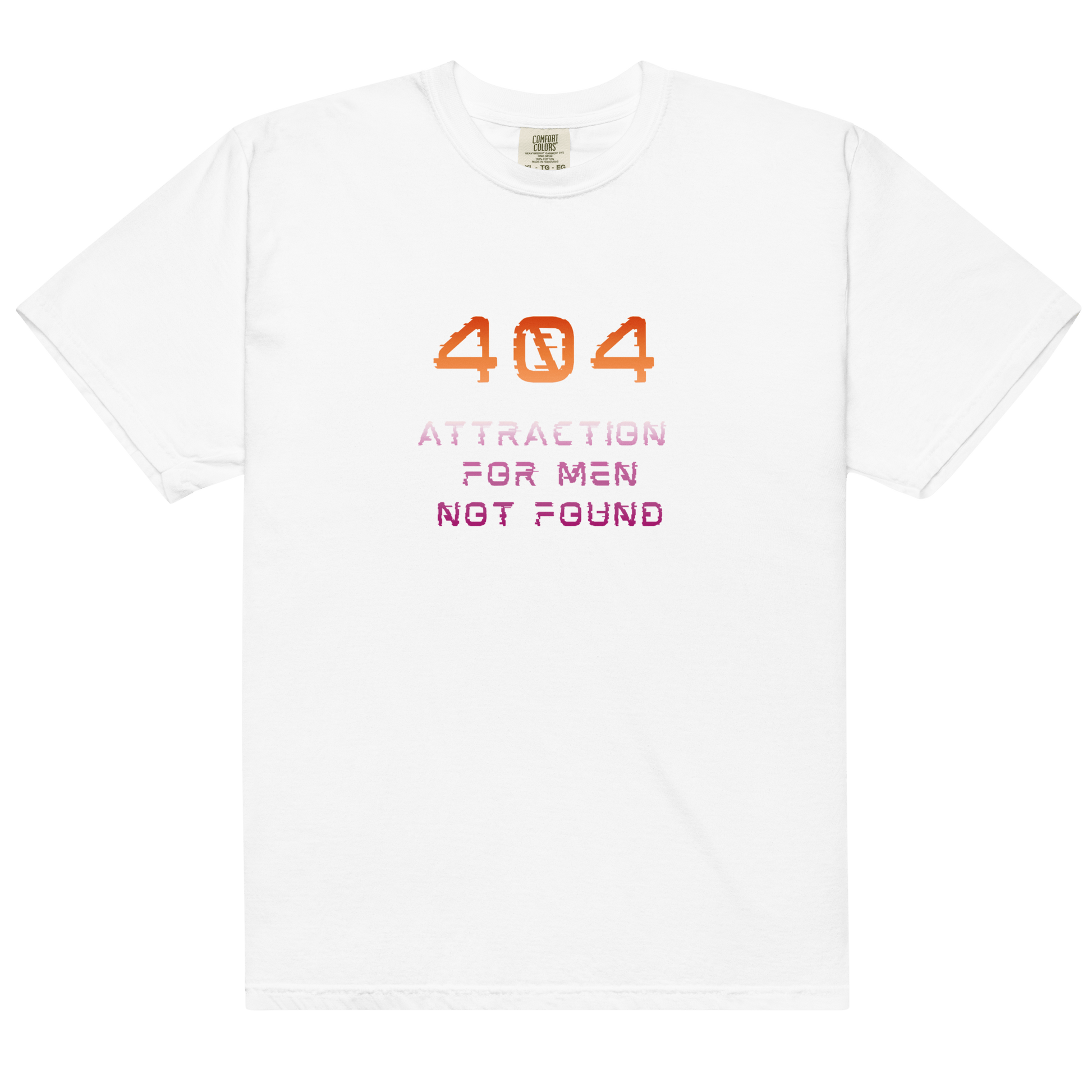 Error 404 Attraction For Men Not Found | T-shirt - The Sapphic Company