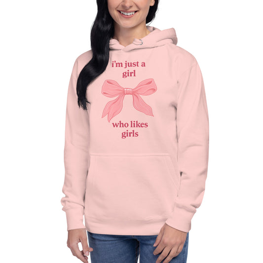 I’m Just A Girl Who Likes Girls | Premium Hoodie - The Sapphic Company