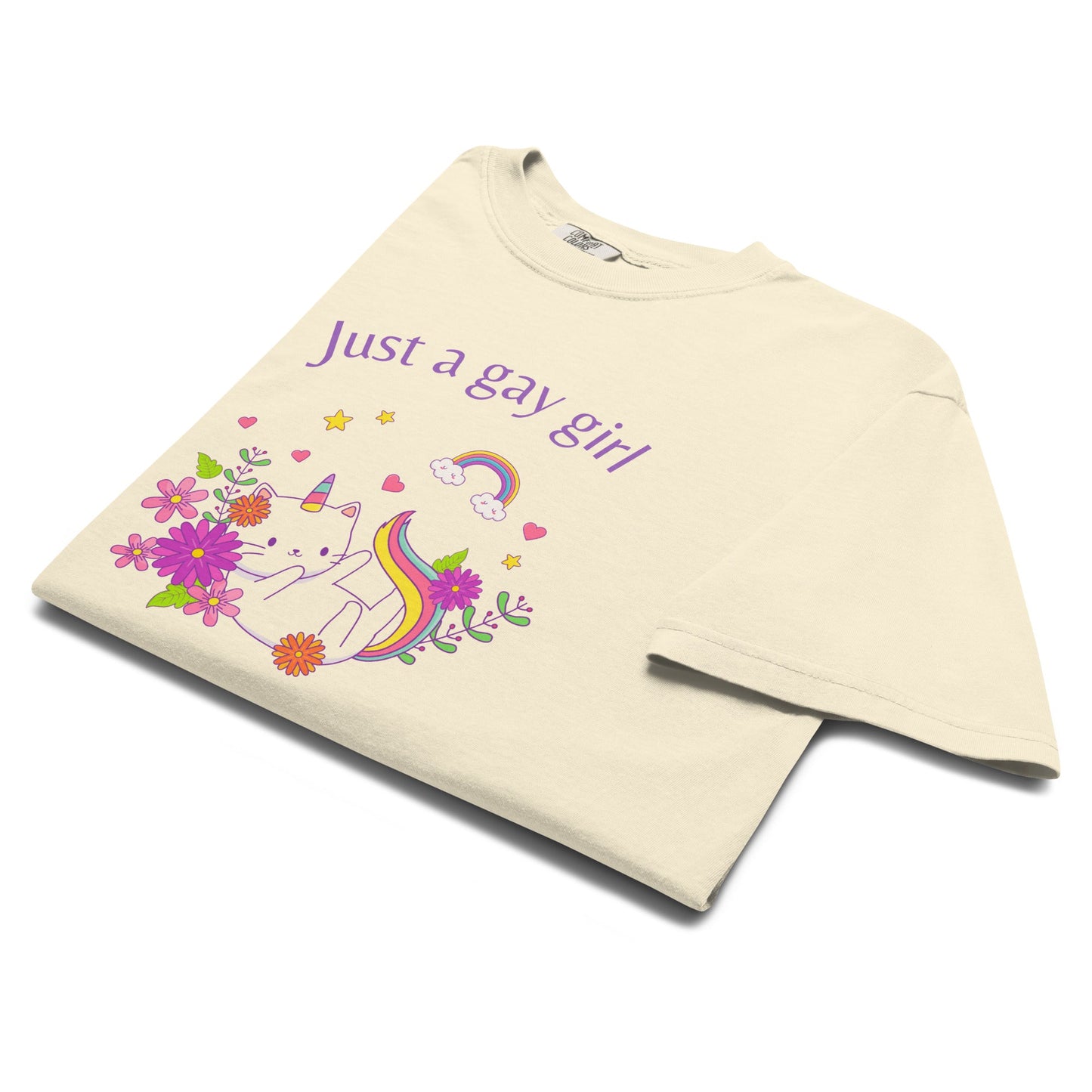 Just A Gay Girl Who Loves Cats | T-shirt - The Sapphic Company