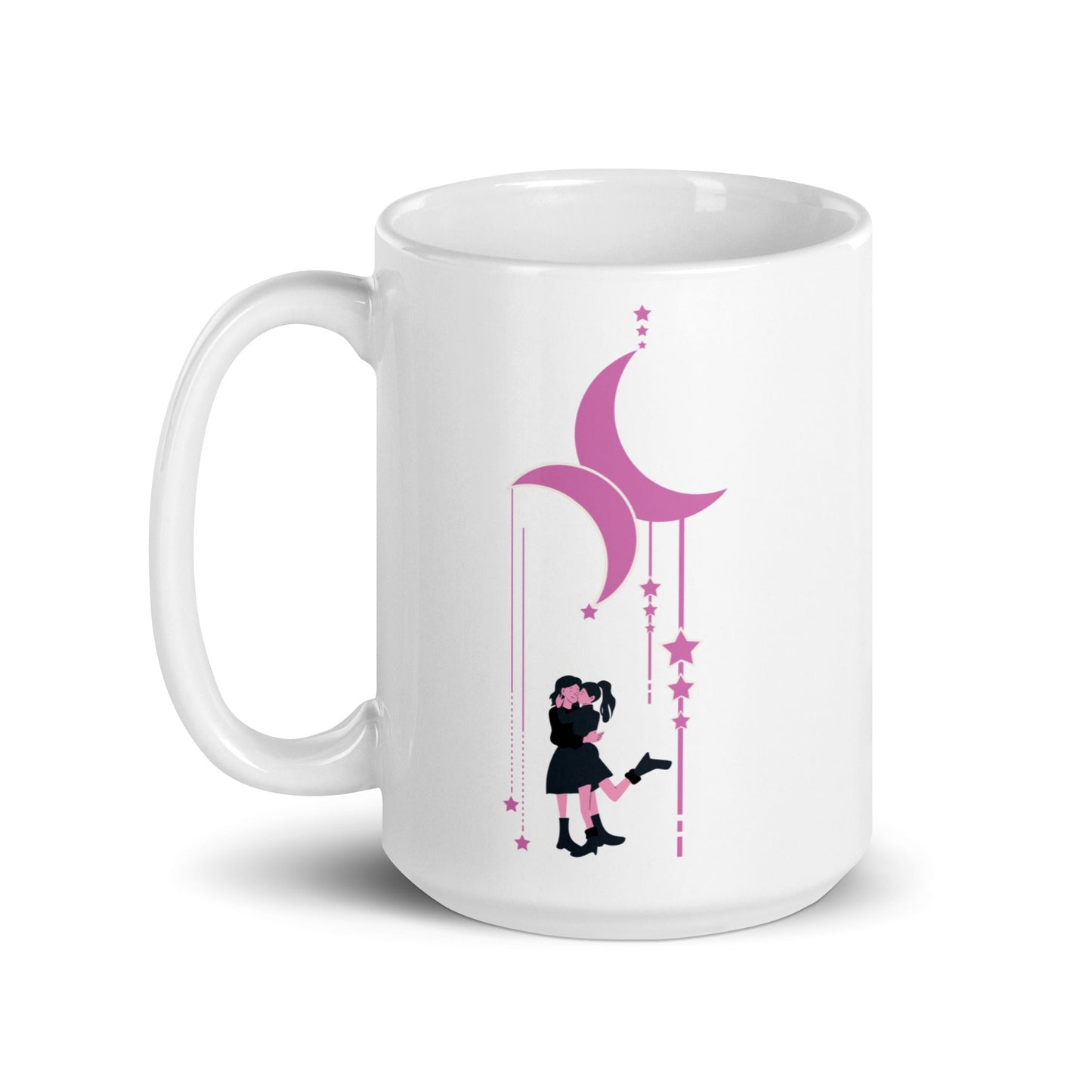 Lesbian Couple Under Moon | Ceramic Mug - The Sapphic Company