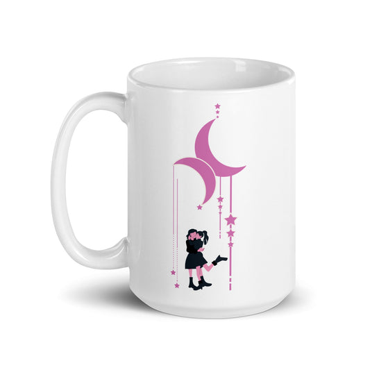 Lesbian Couple Under Moon | Ceramic Mug - The Sapphic Company