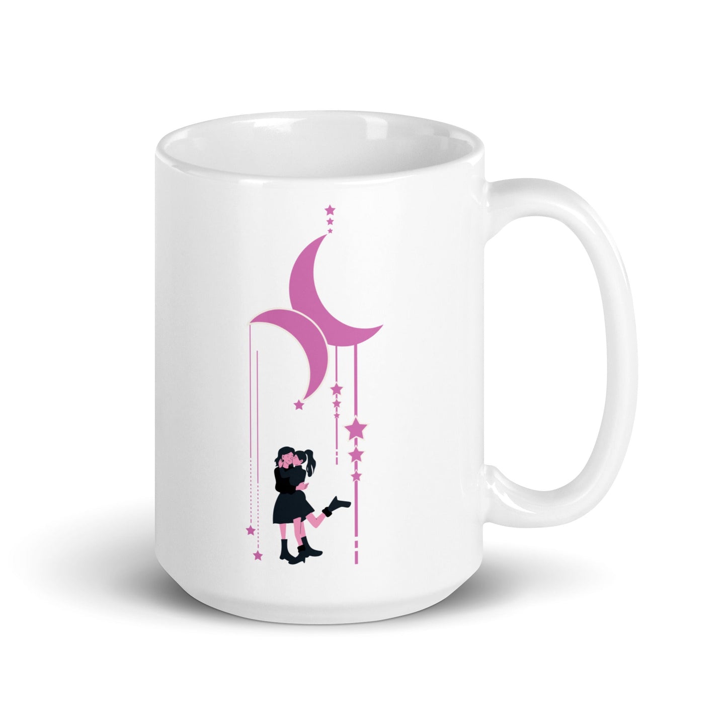 Lesbian Couple Under Moon | Ceramic Mug - The Sapphic Company