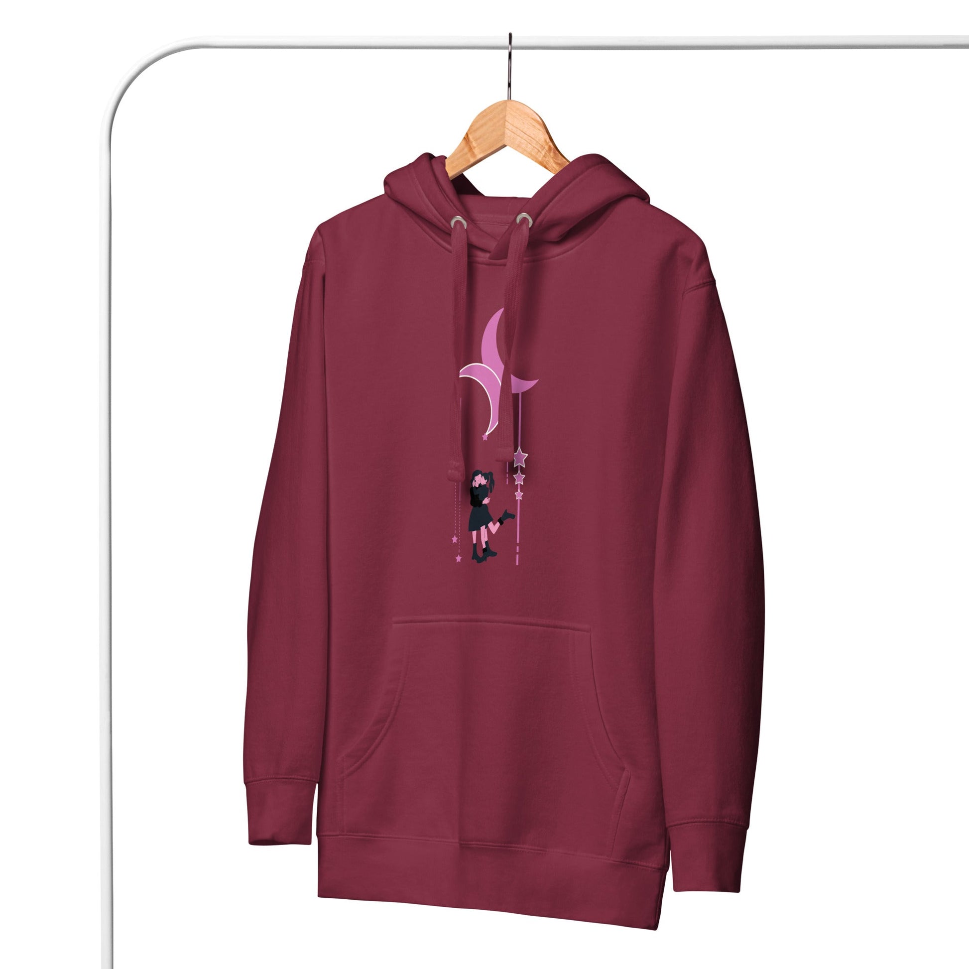 Lesbian Couple Under the Moon | Premium Hoodie - The Sapphic Company