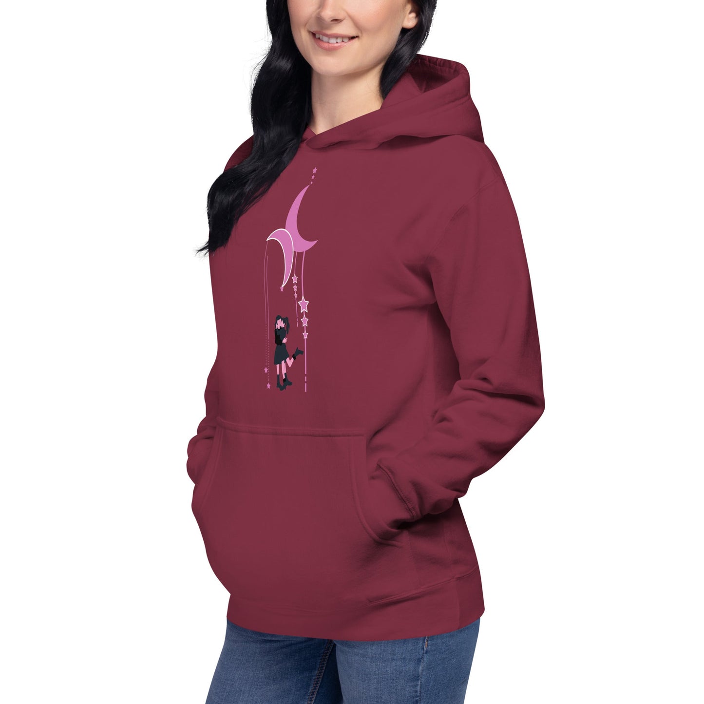 Lesbian Couple Under the Moon | Premium Hoodie - The Sapphic Company