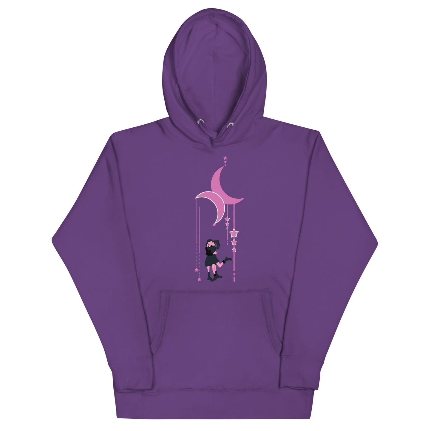 Lesbian Couple Under the Moon | Premium Hoodie - The Sapphic Company