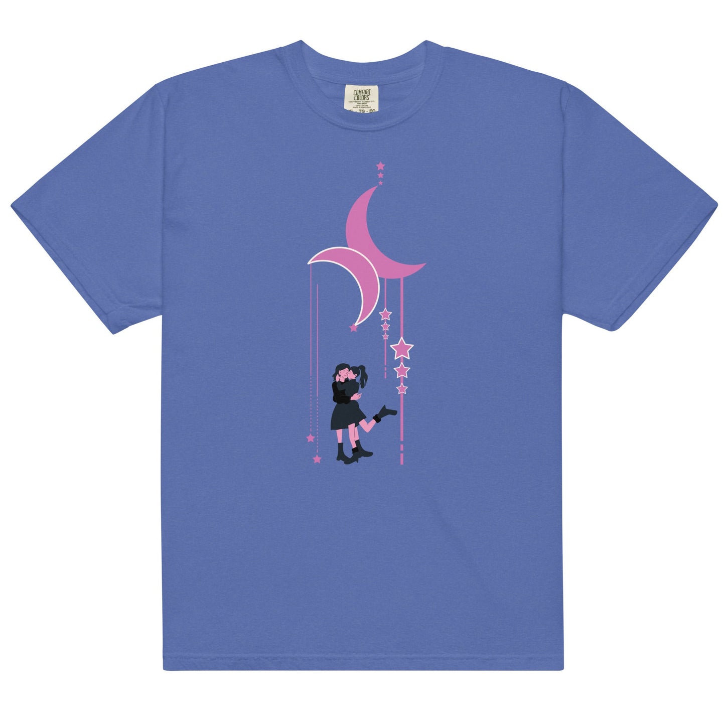 Lesbian Couple Under the Moon | T-shirt - The Sapphic Company