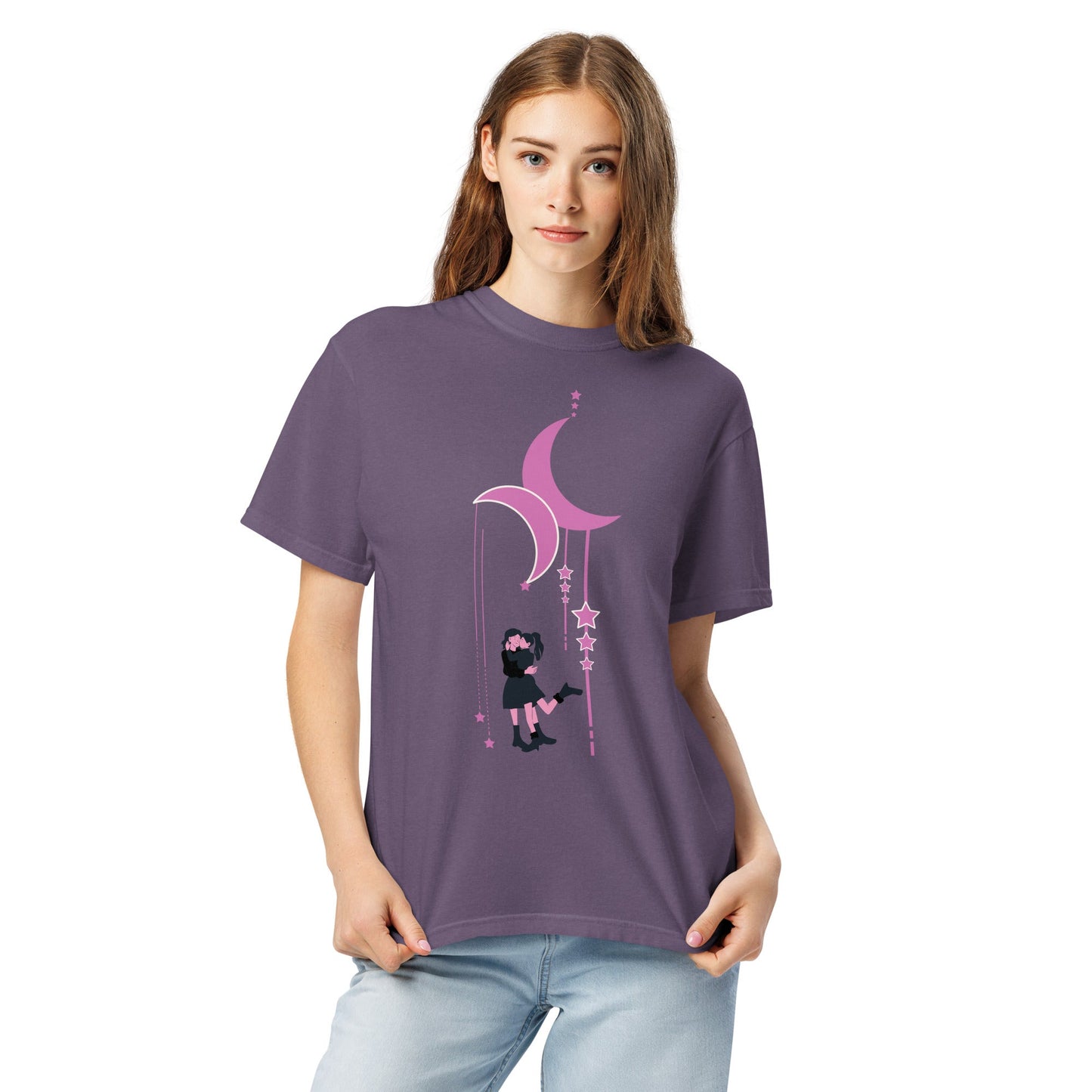 Lesbian Couple Under the Moon | T-shirt - The Sapphic Company