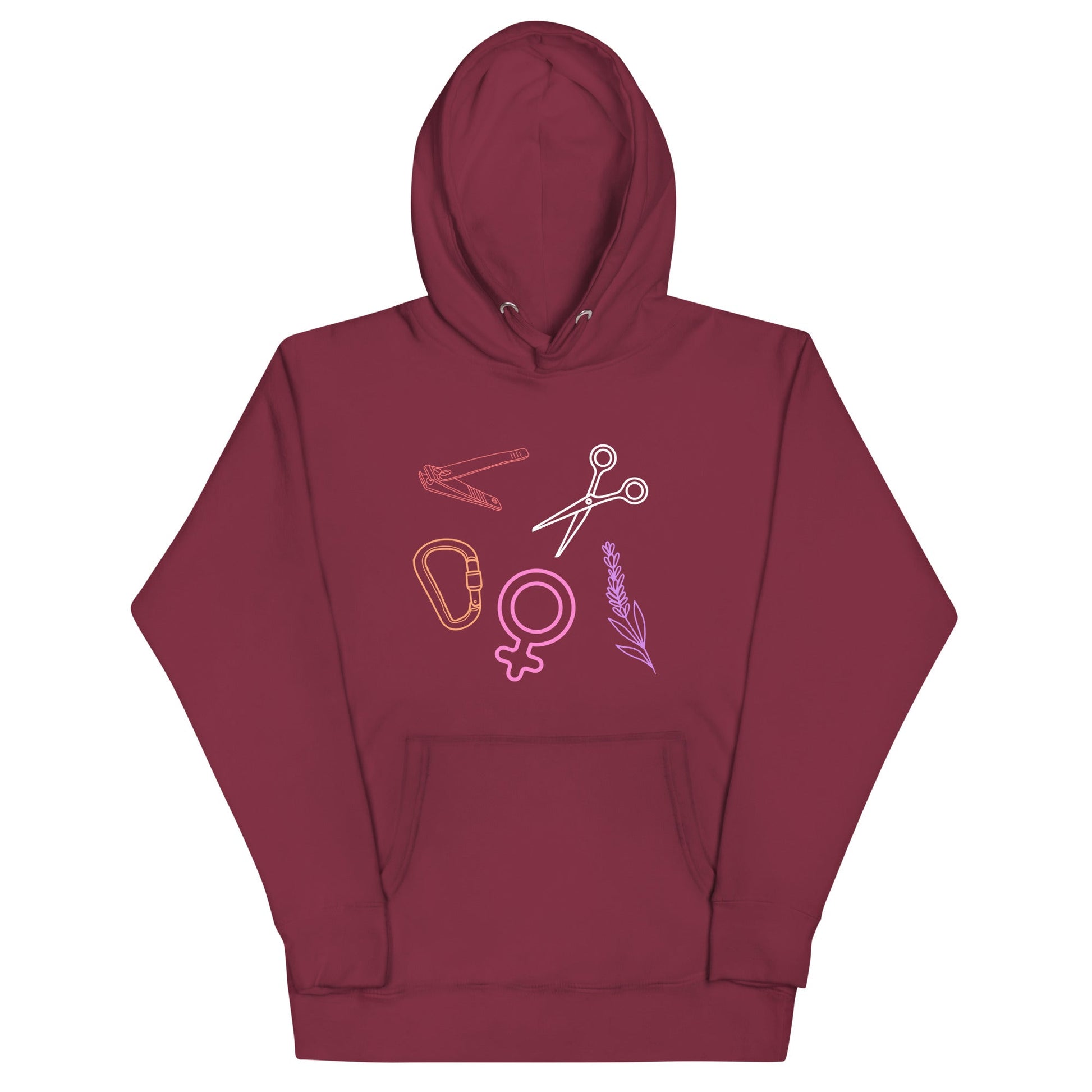 Sapphic Symbols | Premium Hoodie - The Sapphic Company