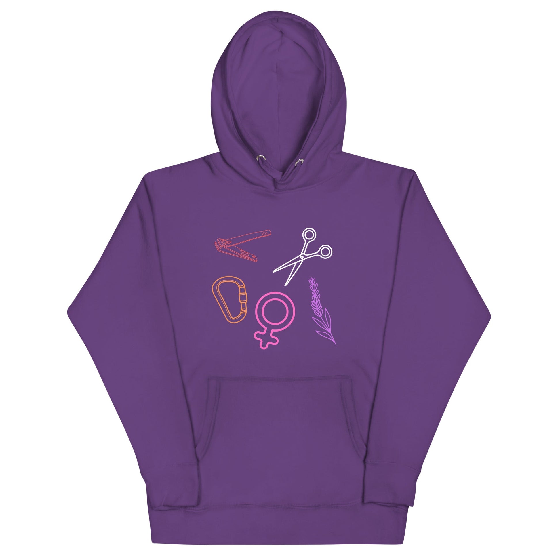 Sapphic Symbols | Premium Hoodie - The Sapphic Company