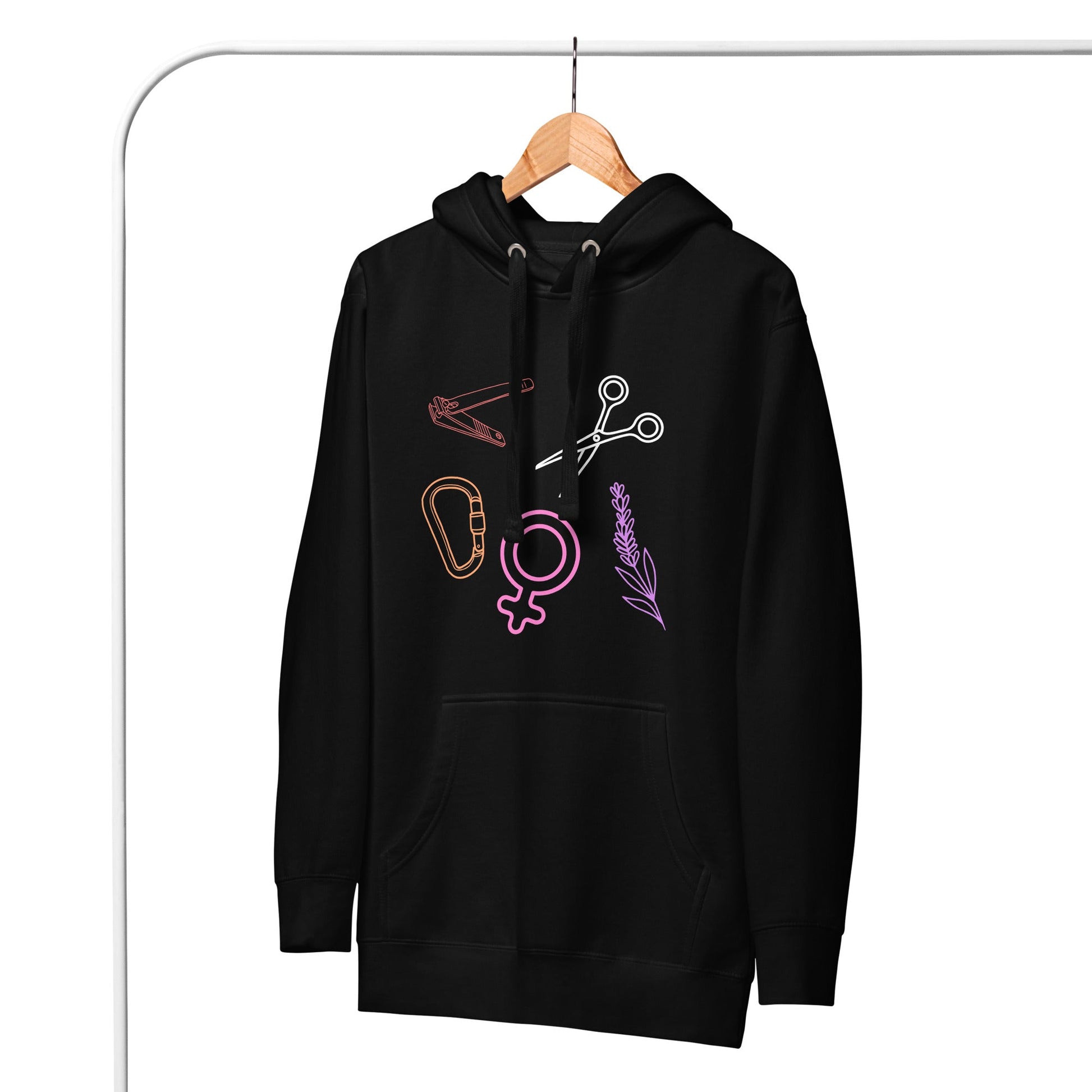 Sapphic Symbols | Premium Hoodie - The Sapphic Company