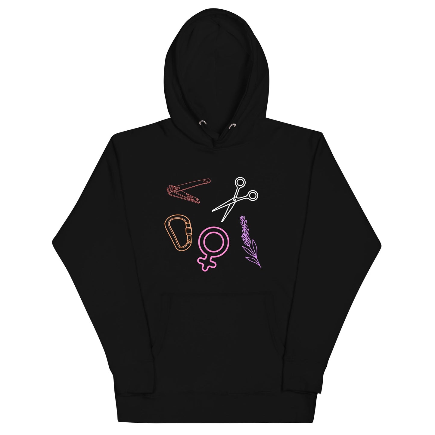 Sapphic Symbols | Premium Hoodie - The Sapphic Company