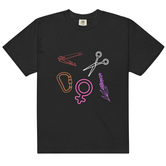 Sapphic Symbols | T-shirt - The Sapphic Company