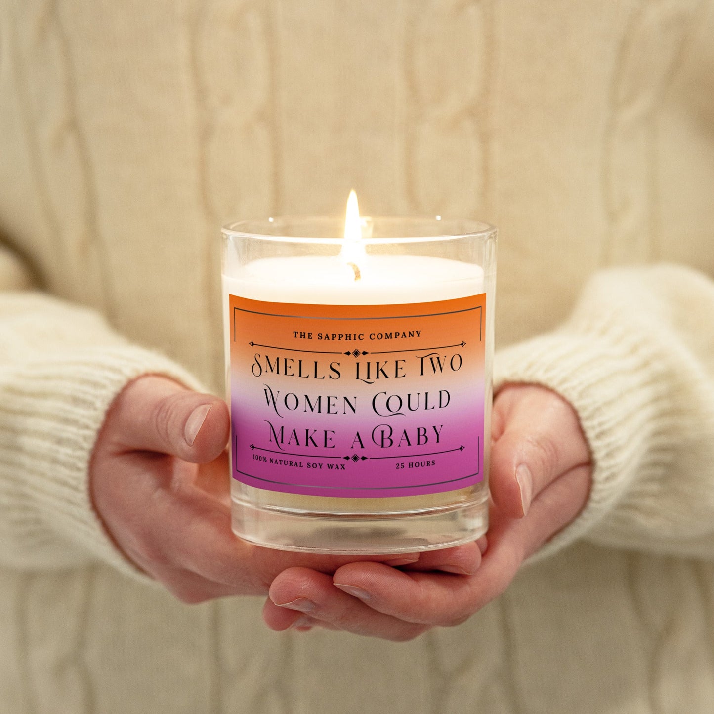 Smells Like Two Women Could Make A Baby | Soy Wax Candle - The Sapphic Company