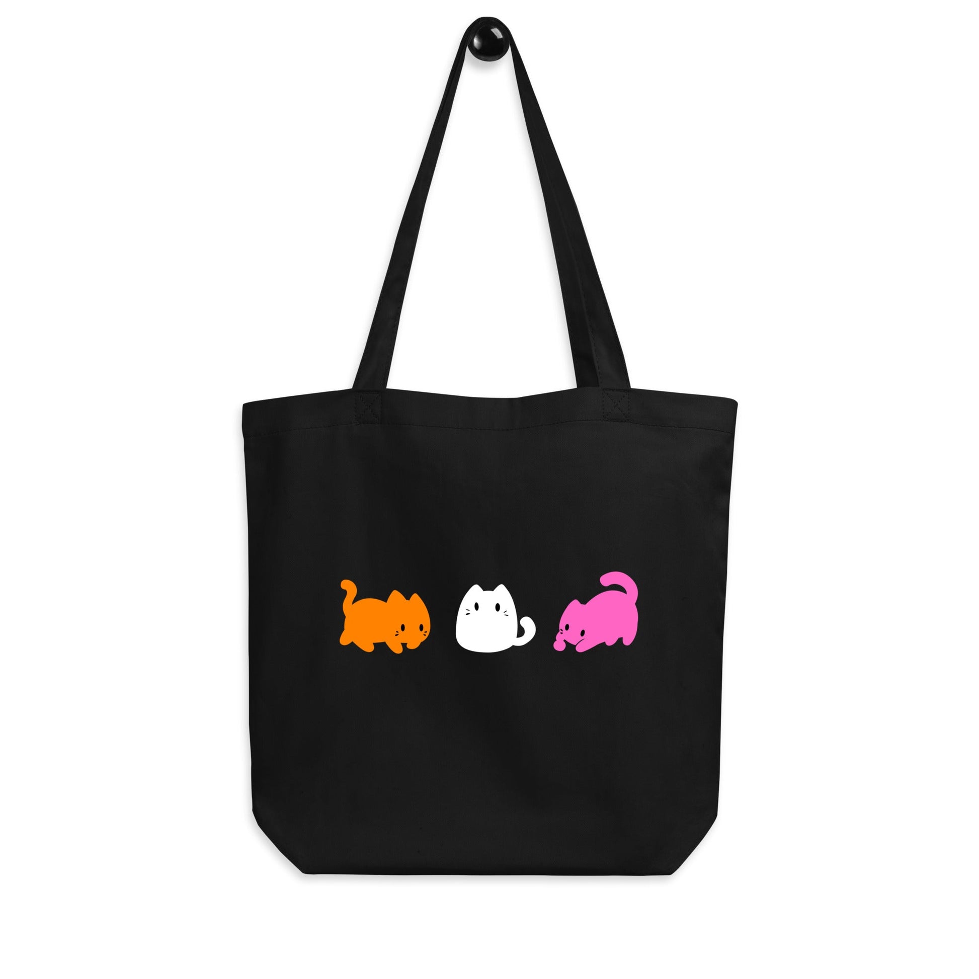 Subtle Lesbian Flag | Cute Cats | Eco Tote Bag - The Sapphic Company