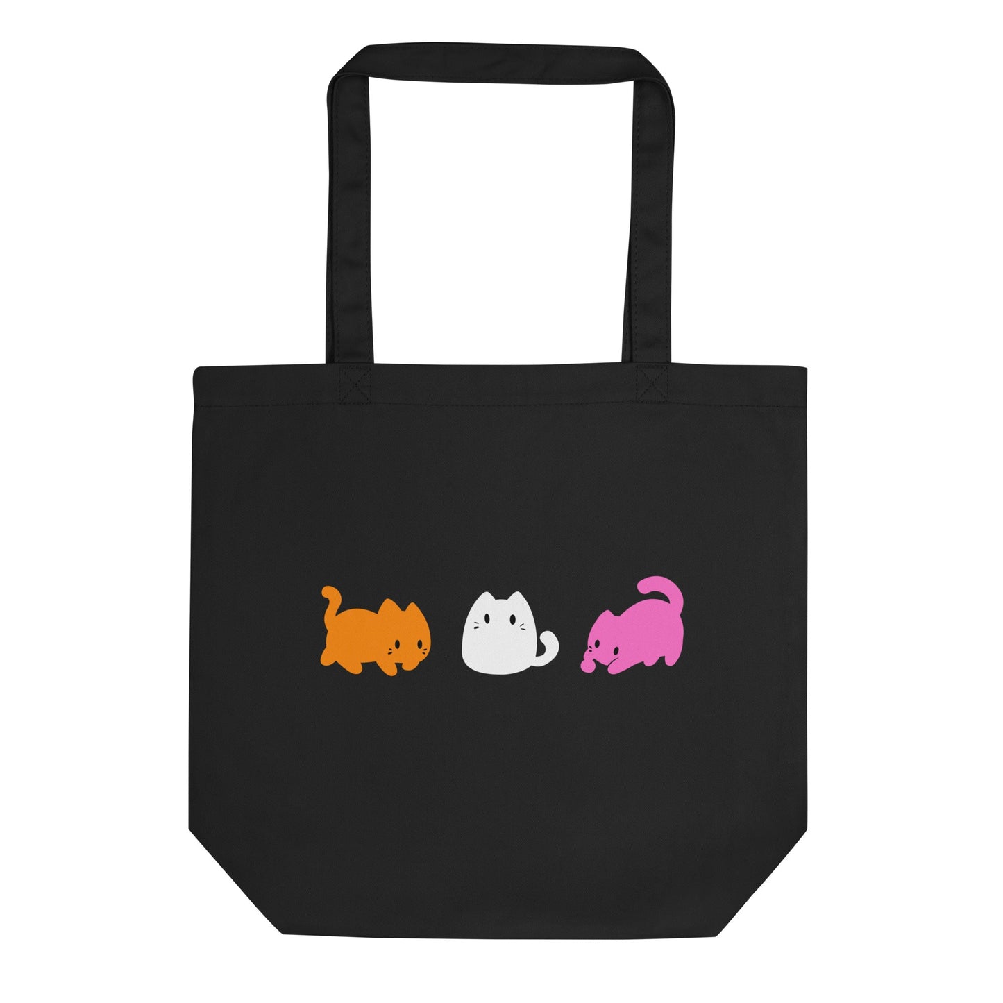 Subtle Lesbian Flag | Cute Cats | Eco Tote Bag - The Sapphic Company