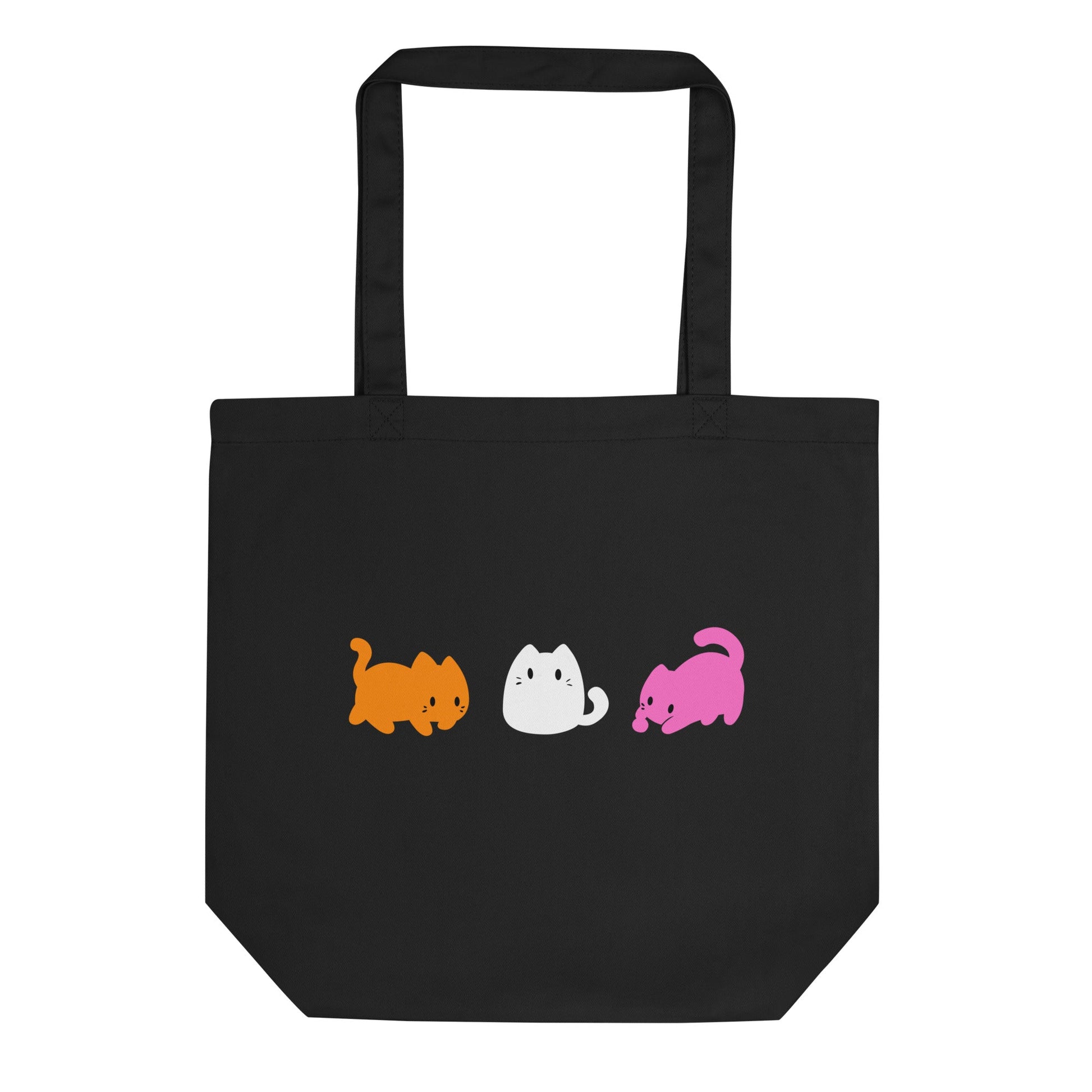 Subtle Lesbian Flag | Cute Cats | Eco Tote Bag - The Sapphic Company