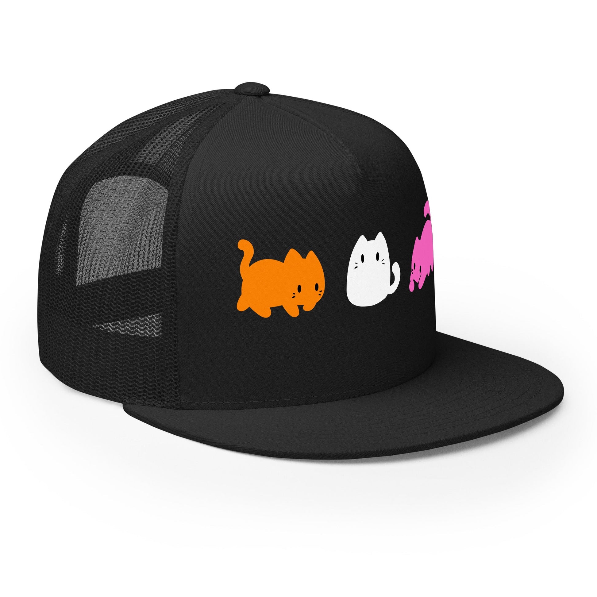 Subtle Lesbian Flag | Cute Cats | Trucker Cap - The Sapphic Company