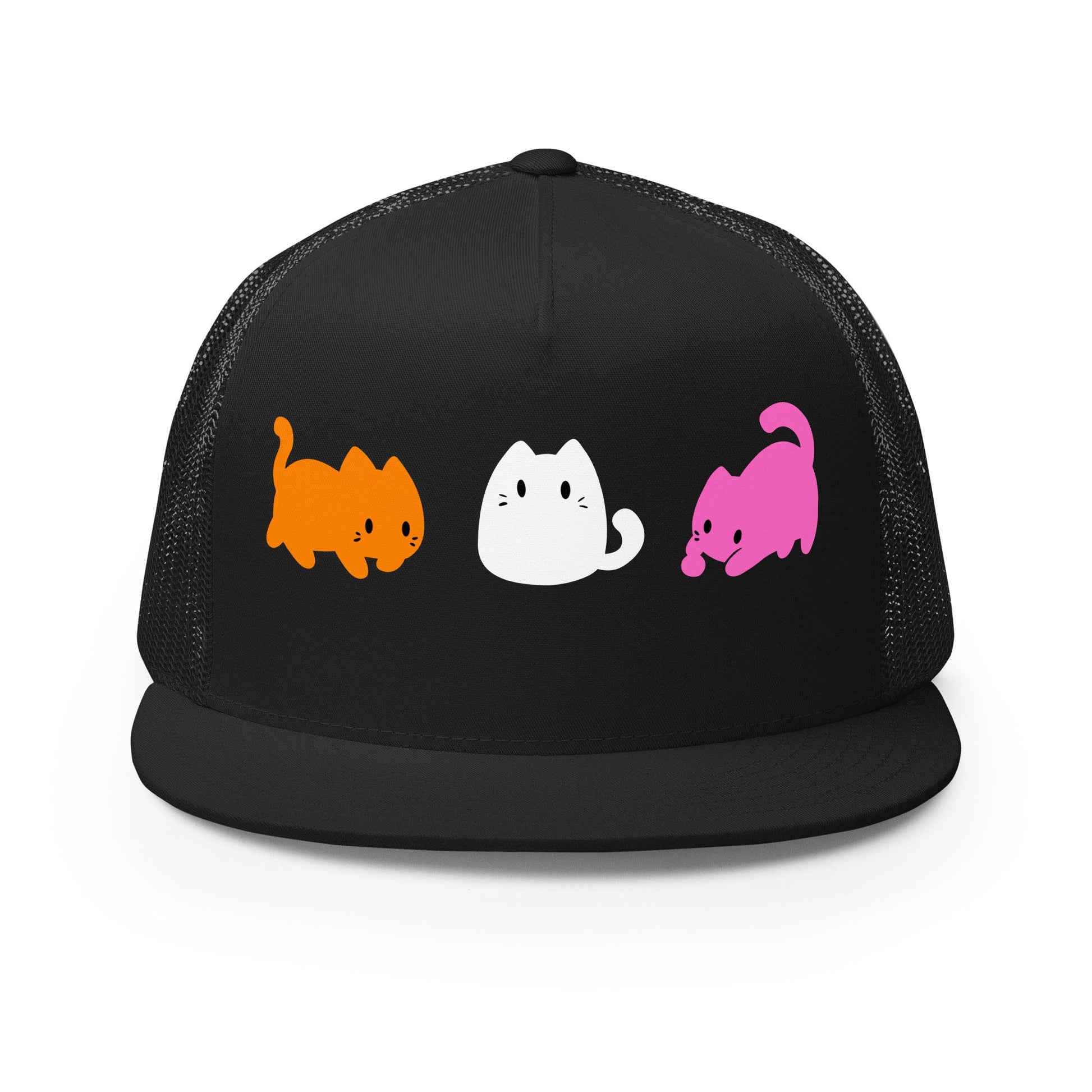 Subtle Lesbian Flag | Cute Cats | Trucker Cap - The Sapphic Company