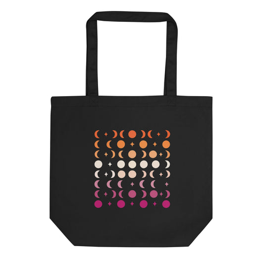 Subtle Lesbian Flag | Moon Phases | Eco Tote Bag - The Sapphic Company