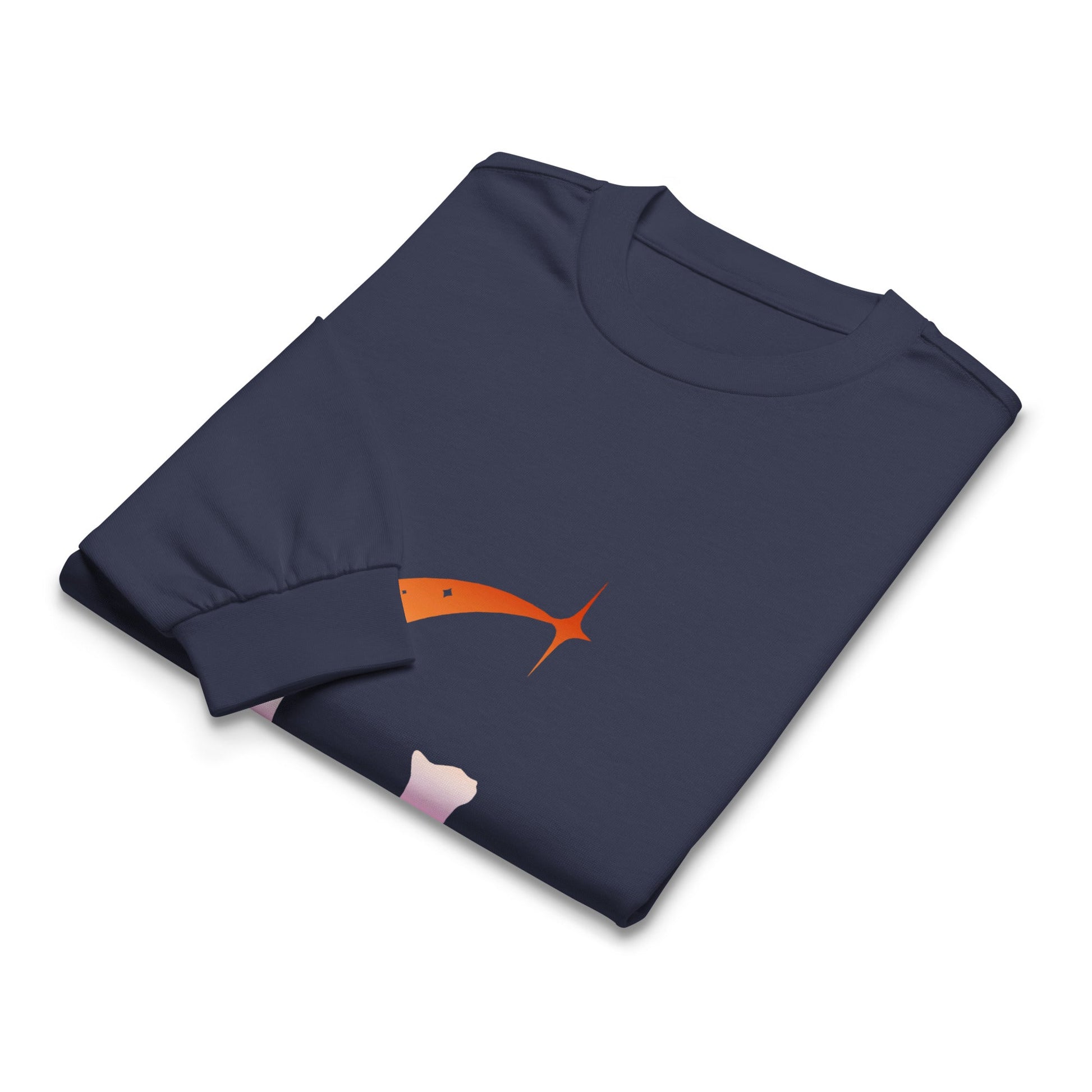 Subtle Lesbian Flag | Moonlit Cat | Premium heavyweight long sleeve shirt - The Sapphic Company