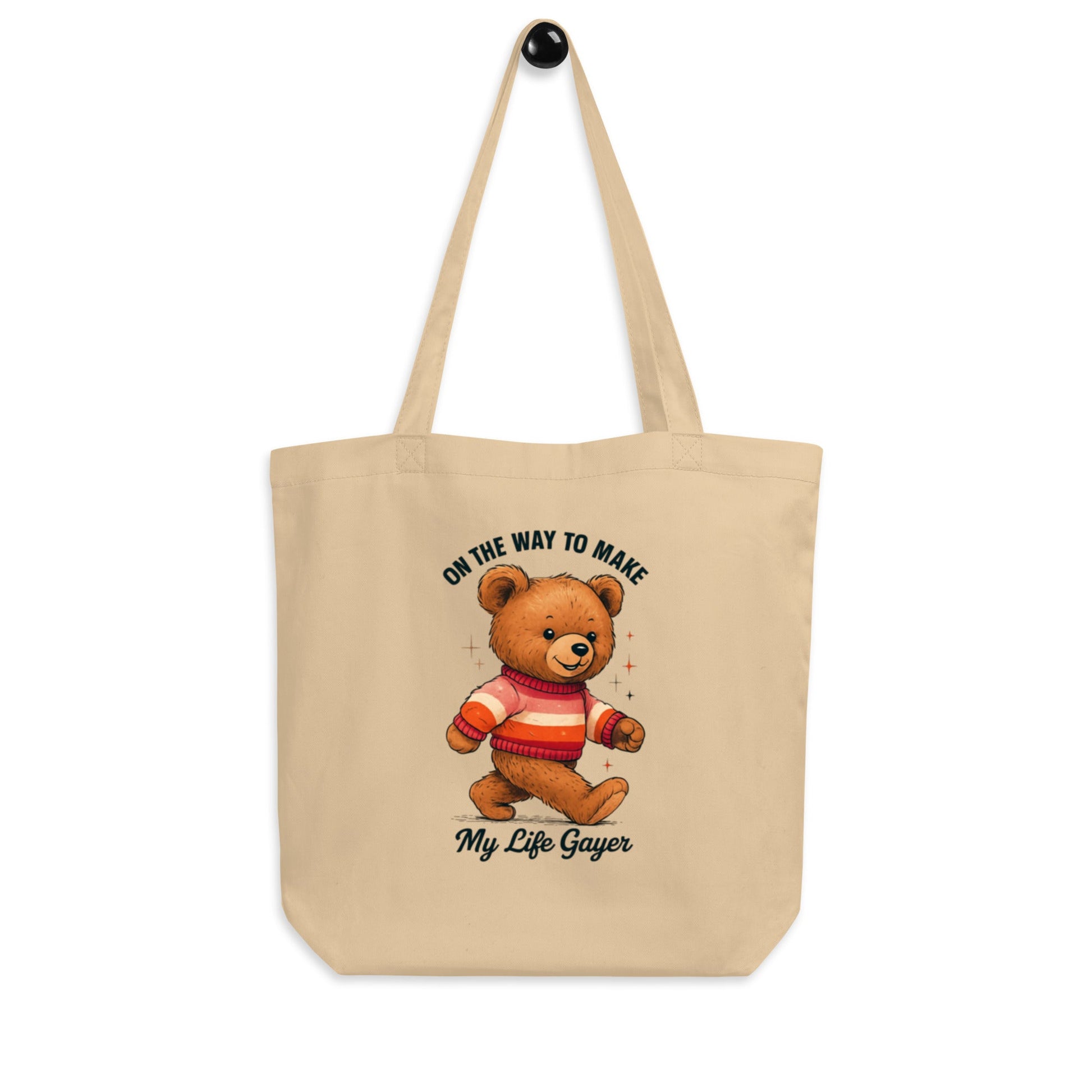 Teddy with Lesbian Flag Sweater | Eco Tote Bag - The Sapphic Company