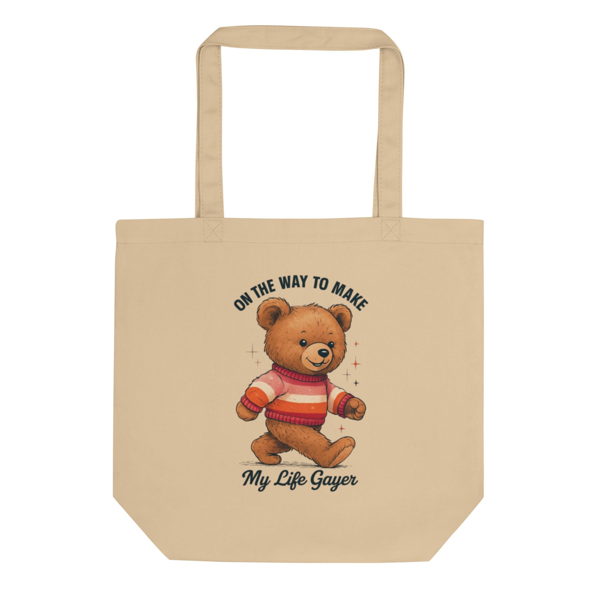 Teddy with Lesbian Flag Sweater | Eco Tote Bag - The Sapphic Company