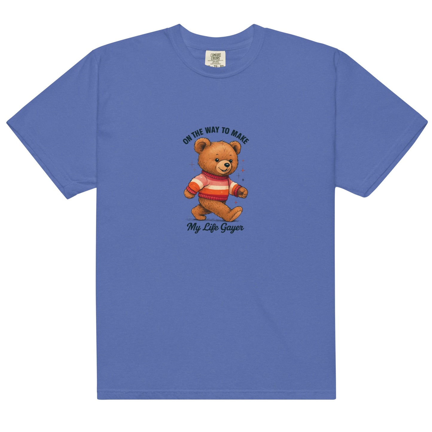 Teddy with Lesbian Flag Sweater | T-shirt - The Sapphic Company