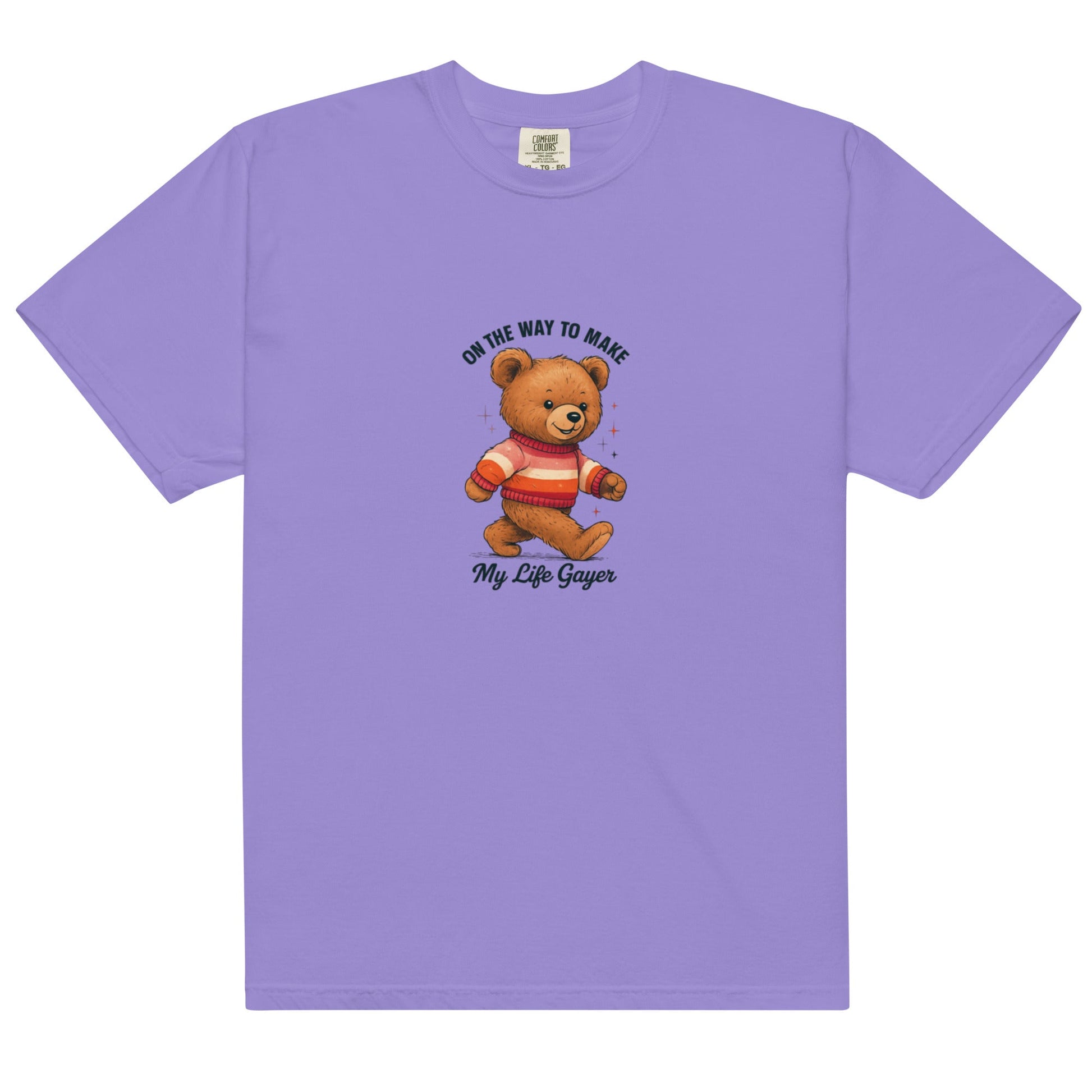 Teddy with Lesbian Flag Sweater | T-shirt - The Sapphic Company