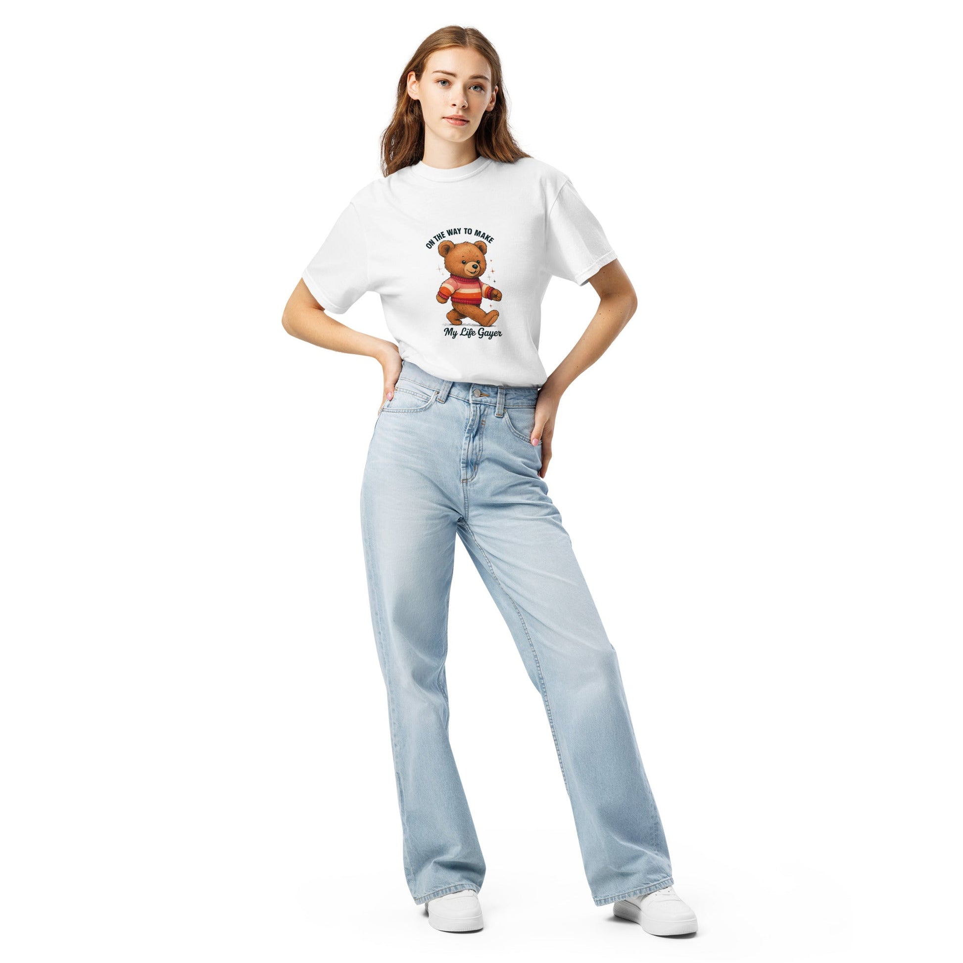 Teddy with Lesbian Flag Sweater | T-shirt - The Sapphic Company