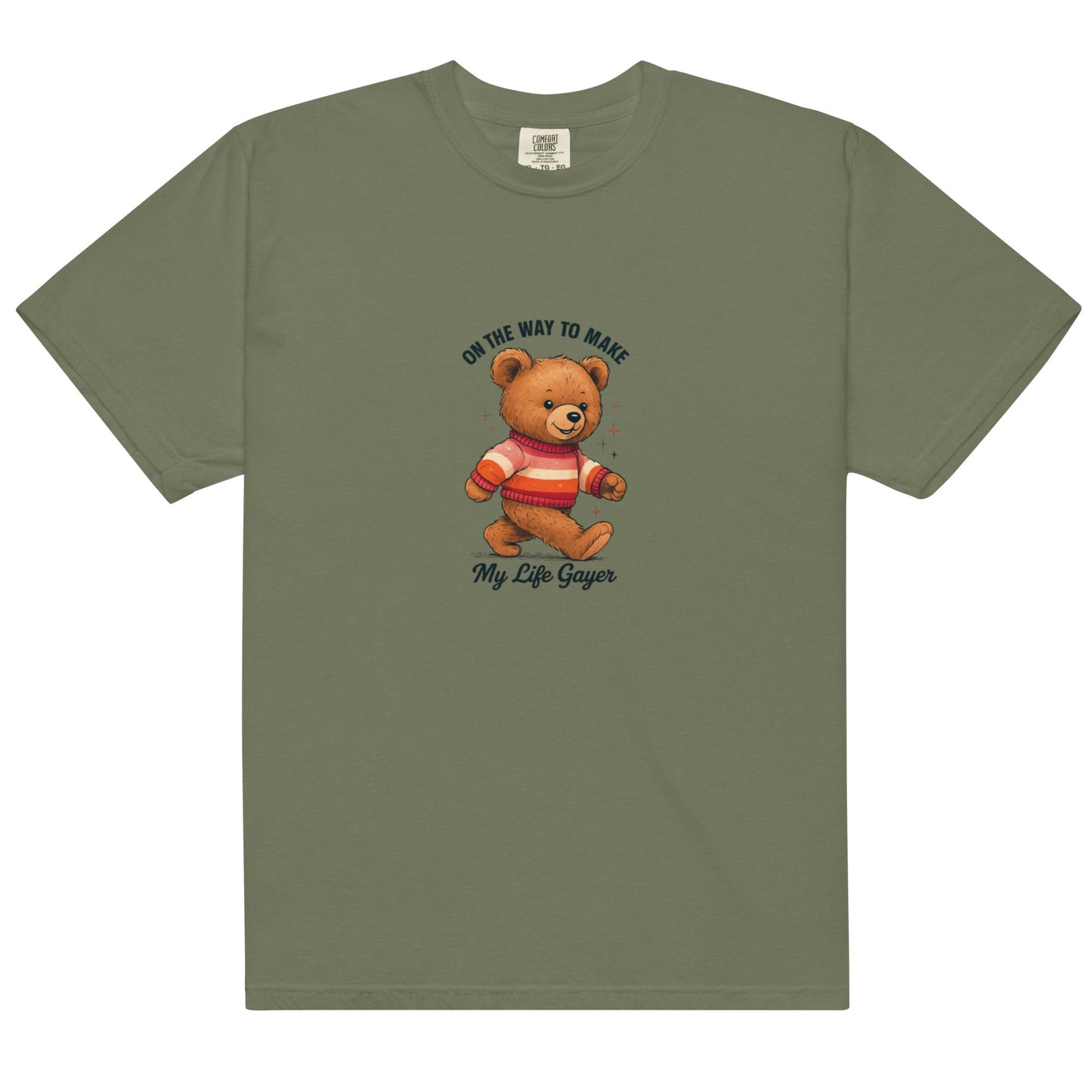 Teddy with Lesbian Flag Sweater | T-shirt - The Sapphic Company