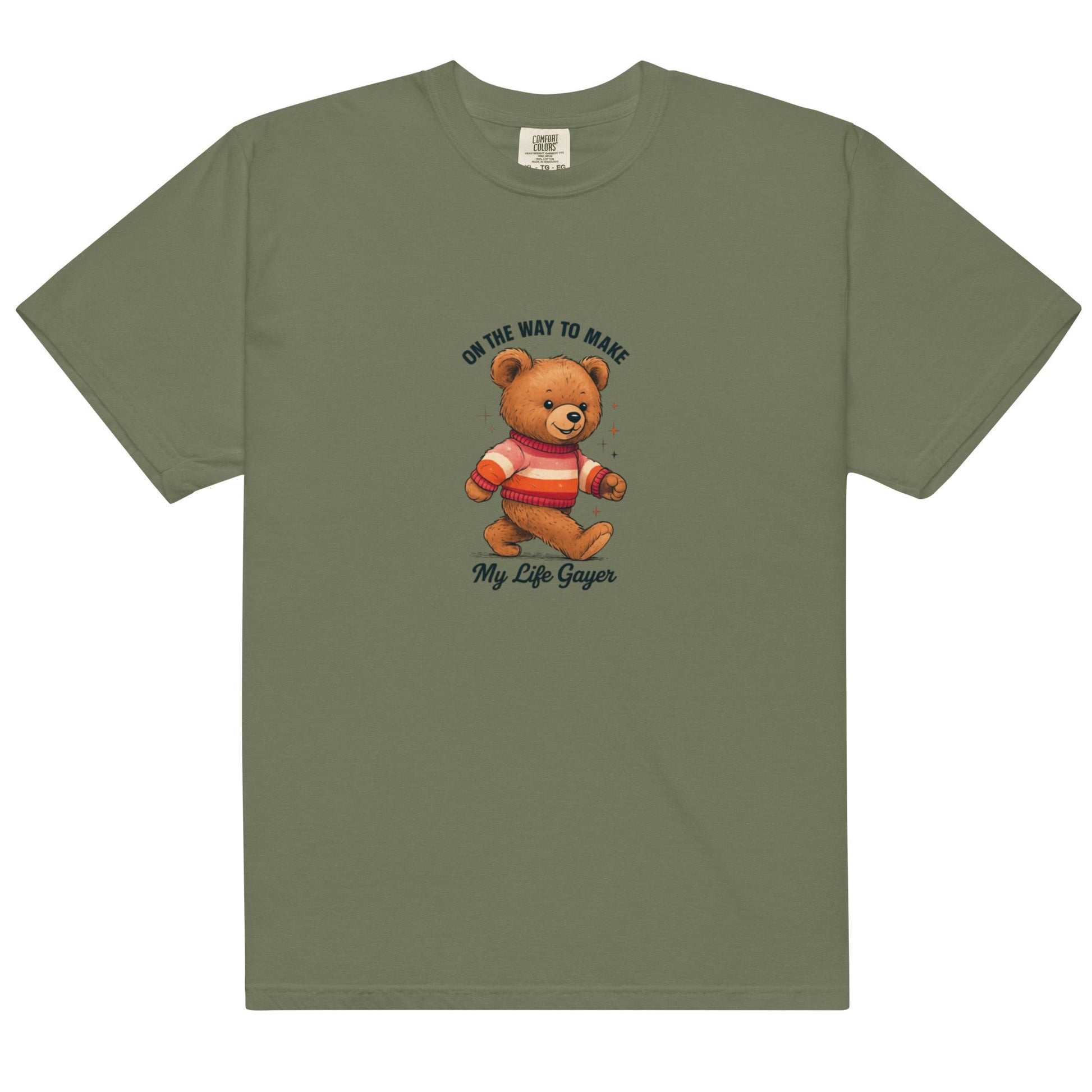 Teddy with Lesbian Flag Sweater | T-shirt - The Sapphic Company