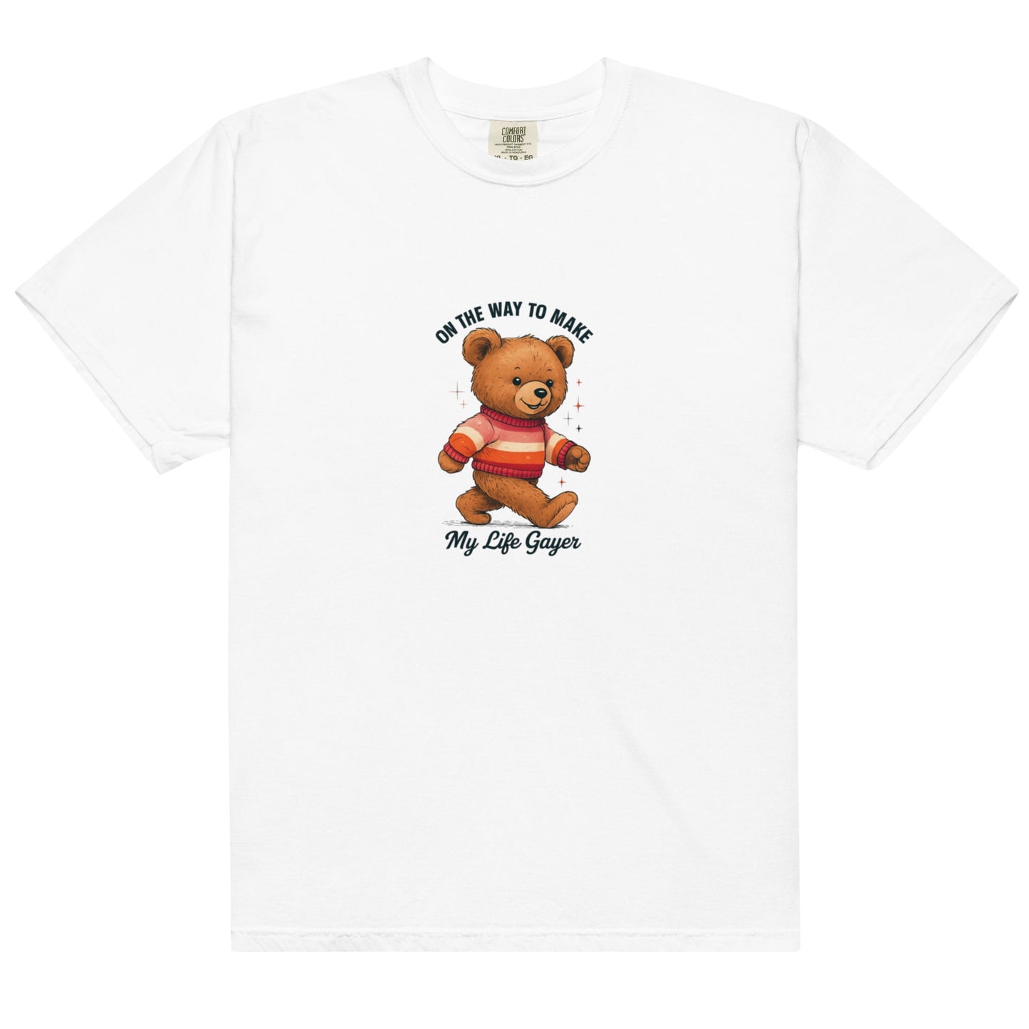 Teddy with Lesbian Flag Sweater | T-shirt - The Sapphic Company