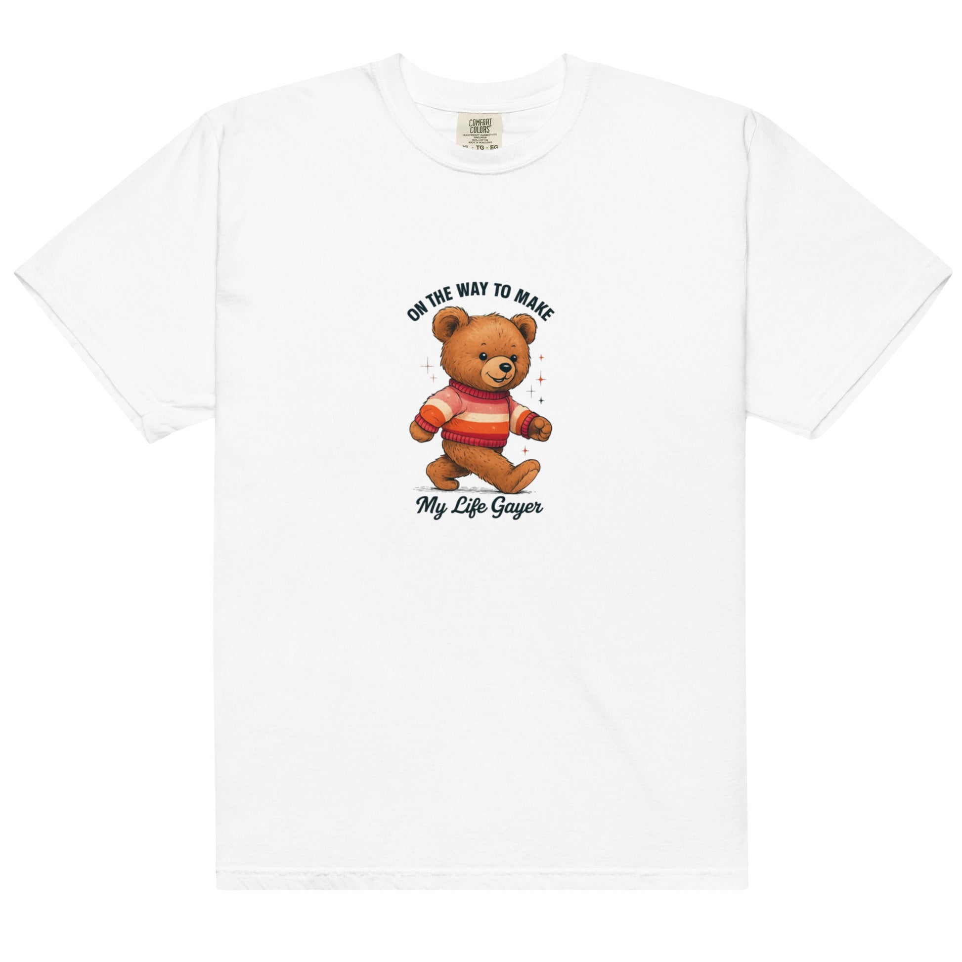 Teddy with Lesbian Flag Sweater | T-shirt - The Sapphic Company