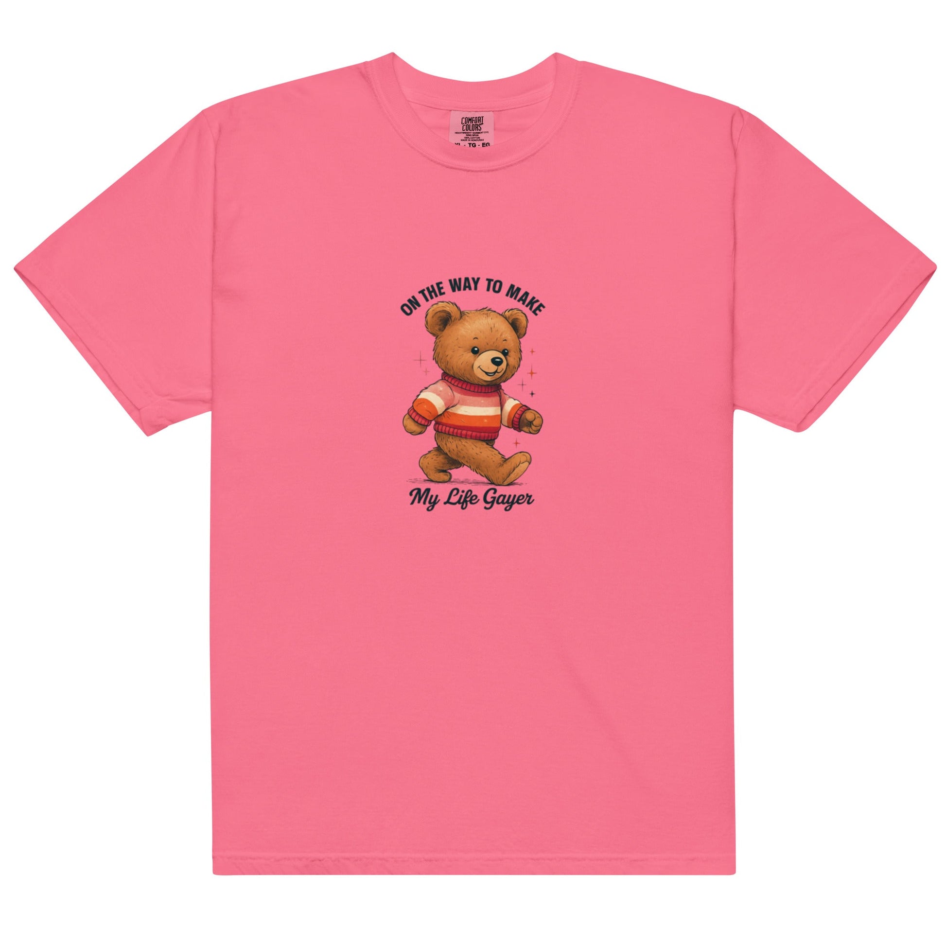 Teddy with Lesbian Flag Sweater | T-shirt - The Sapphic Company
