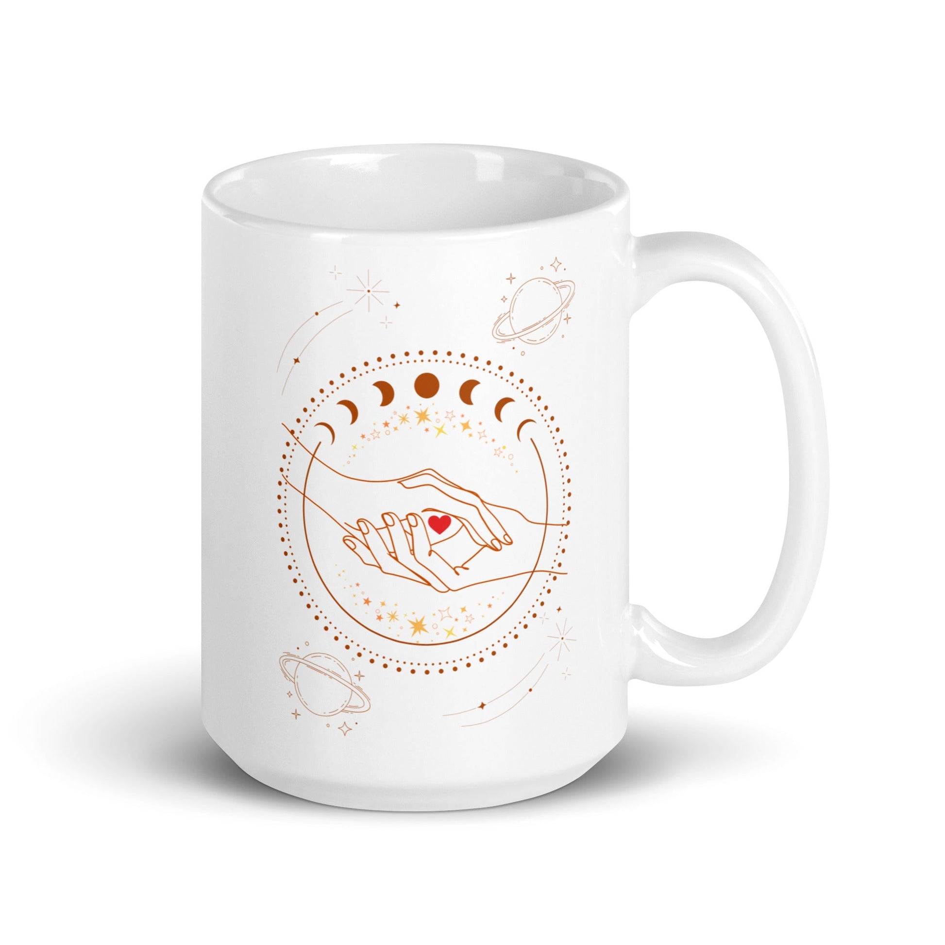 Women Reaching Hands with Heart | Ceramic Mug - The Sapphic Company