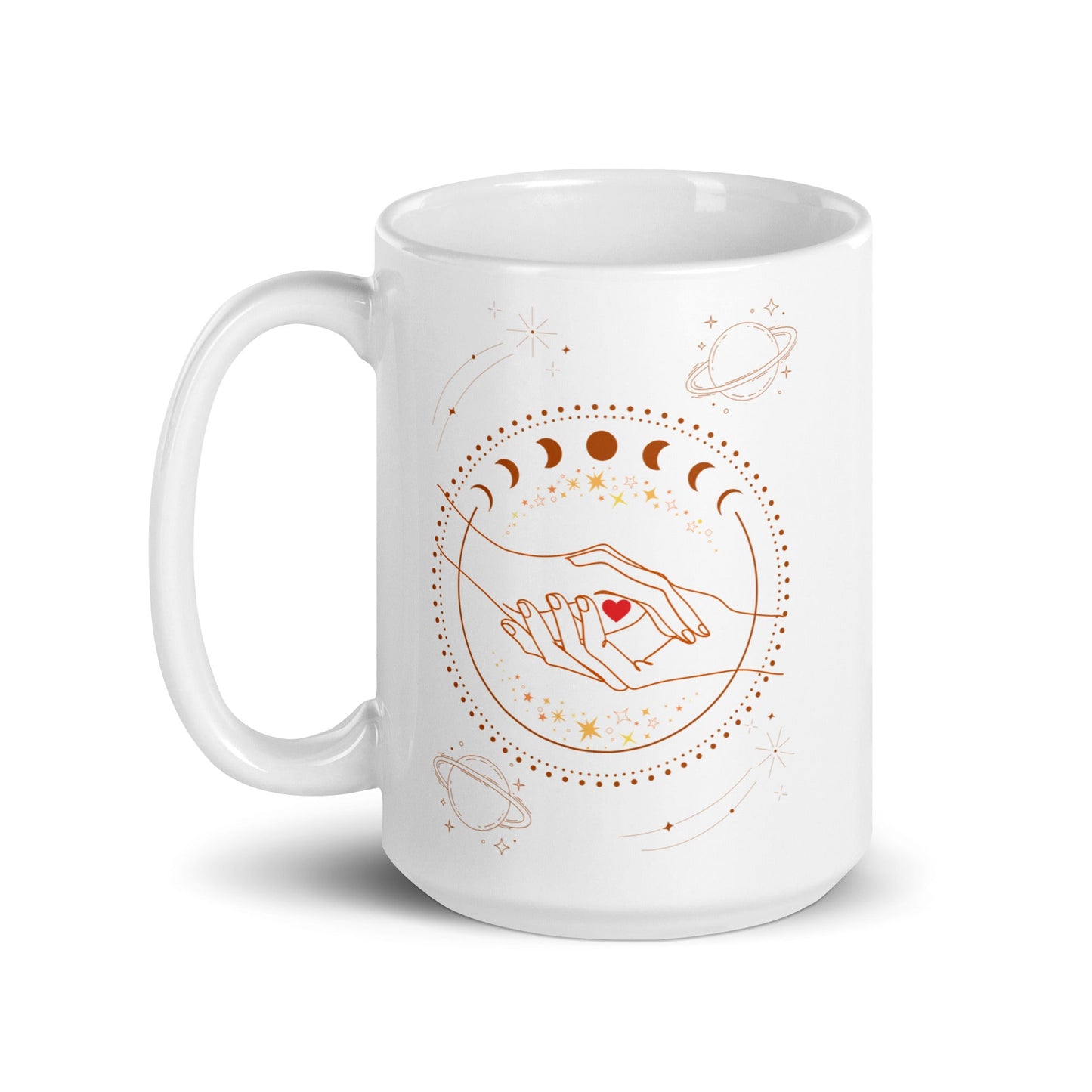Women Reaching Hands with Heart | Ceramic Mug - The Sapphic Company